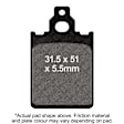 2006 Vespa PX 150 - Front Brake Pad Set