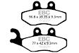 SFA353 Direct Fit Brake Pad Set