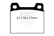 UD031 Ultimax2 OEM Replacement Aramid Fiber Brake Pad Set