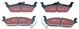UD1012 Rear Ultimax2 OEM Replacement Aramid Fiber Brake Pad Set