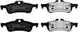 2007 Mini Cooper - Rear Aramid Fiber Brake Pad Set, Convertible, 1.6L 4Cyl, enginedesignationname: W11B16A, Supercharged, FMSI Pad No. D1060, Ultimax2 OEM Replacement