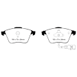 UD1359 Front Ultimax2 OEM Replacement Aramid Fiber Brake Pad Set
