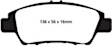 UD1394 Front Ultimax2 OEM Replacement Aramid Fiber Brake Pad Set
