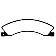 UD15651 Rear Ultimax2 OEM Replacement Aramid Fiber Brake Pad Set