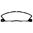 UD16111 Front Ultimax2 OEM Replacement Aramid Fiber Brake Pad Set