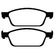 UD1645 Front Ultimax2 OEM Replacement Aramid Fiber Brake Pad Set
