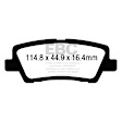 UD1659 Rear Ultimax2 OEM Replacement Aramid Fiber Brake Pad Set