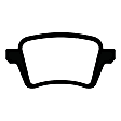 UD1722 Rear Ultimax2 OEM Replacement Aramid Fiber Brake Pad Set