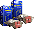 2016 Chrysler 200 - Rear Aramid Fiber Brake Pad Set, 3.6L 6Cyl, FMSI Pad No. D1734, Heavy Duty Brakes, With Standard Brakes, Ultimax2 OEM Replacement