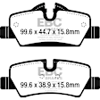 UD1800 Rear Ultimax2 OEM Replacement Aramid Fiber Brake Pad Set