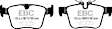2020 Volvo S60 - Rear Aramid Fiber Brake Pad Set, 2.0L 4Cyl, FMSI Pad No. D1821, Ultimax2 OEM Replacement