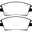 UD1847 Front Ultimax2 OEM Replacement Aramid Fiber Brake Pad Set