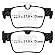 UD2433 Rear Ultimax2 OEM Replacement Aramid Fiber Brake Pad Set