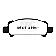 UD770 Rear Ultimax2 OEM Replacement Aramid Fiber Brake Pad Set