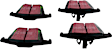 UD980 Rear Ultimax2 OEM Replacement Aramid Fiber Brake Pad Set