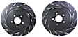 USR1057 Rear Brake Disc, Silver Grey Geomet, Slotted, 5 Lugs, 314.96 mm, USR Sport Slotted