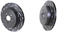 USR1057 Rear Brake Disc, Silver Grey Geomet, Slotted, 5 Lugs, 314.96 mm, USR Sport Slotted