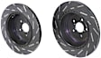 USR1057 Rear Brake Disc, Silver Grey Geomet, Slotted, 5 Lugs, 314.96 mm, USR Sport Slotted