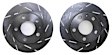 USR1202 Rear Brake Disc, Silver Grey Geomet, Slotted, 5 Lugs, 245.11 mm, 1.8L, 4Cyl, USR Sport Slotted