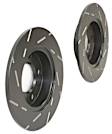 USR1202 Rear Brake Disc, Silver Grey Geomet, Slotted, 5 Lugs, 245.11 mm, 1.8L, 4Cyl, USR Sport Slotted