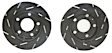 USR1202 Rear Brake Disc, Silver Grey Geomet, Slotted, 5 Lugs, 245.11 mm, 1.8L, 4Cyl, USR Sport Slotted