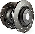 USR1966 Rear Brake Disc, Silver Grey Geomet, Slotted, Vented, 5 Lugs, 330.2 mm, USR Sport Slotted