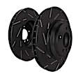 USR414 Front Brake Disc, Silver Grey Geomet, Slotted, 4 Lugs, USR Sport Slotted