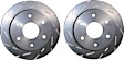 USR7013 Front Brake Disc, Silver Grey Geomet, Slotted, 6 Lugs, 294.64 mm, USR Sport Slotted
