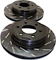 USR7028 Front Brake Disc, Silver Grey Geomet, Slotted, 6 Lugs, 287.02 mm, USR Sport Slotted