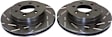 USR7028 Front Brake Disc, Silver Grey Geomet, Slotted, 6 Lugs, 287.02 mm, USR Sport Slotted