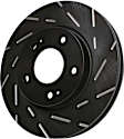 USR7104 Front Brake Disc, Silver Grey Geomet, Slotted, 5 Lugs, 275.84 mm, USR Sport Slotted