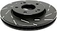 USR7104 Front Brake Disc, Silver Grey Geomet, Slotted, 5 Lugs, 275.84 mm, USR Sport Slotted