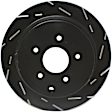 USR7219 Rear Brake Disc, Silver Grey Geomet, Slotted, 5 Lugs, 307.59 mm, USR Sport Slotted