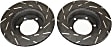 USR7235 Front Brake Disc, Silver Grey Geomet, Slotted, 6 Lugs, 296.67 mm, USR Sport Slotted