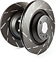 USR7741 Front Brake Disc, Silver Grey Geomet, Slotted, 5 Lugs, USR Sport Slotted