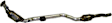 40652 Passenger Side Catalytic Converter, 5.0L, 8Cyl, Federal EPA Standard, 46-State Legal (Cannot ship to CA, CO, NY or ME)