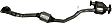 40699 Driver Side Catalytic Converter, 2.5L, 4Cyl, Federal EPA Standard, 46-State Legal (Cannot ship to CA, CO, NY or ME)
