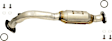 41174 Catalytic Converter, Aluminized Steel, Sold Individually, Federal EPA Standard, 46-State Legal (Cannot ship to CA, CO, NY or ME), Direct Fit
