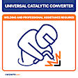 71318 No Returns Accepted - Catalytic Converter, Federal EPA Standard, 46-State Legal (Cannot ship to CA, CO, NY or ME), Semi-Universal (Welding Required)