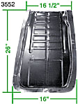 00-3552-0 Floor Pan Repair Panel - Direct Fit