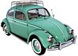 1977 Volkswagen Super Beetle - Roof Rack, Powdercoated Silver, Steel, No, With Air Conditioning