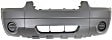 2005-2007 Ford Escape - Front Textured Bumper Cover, XLS Model, Without Fender Flare Holes, Without Fog Light Holes, Without Parking Aid Sensor Holes