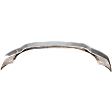 Front Bumper, Chrome, With Molding Holes, With Holes for Pad
