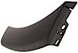 Front, Passenger Side Bumper Trim, Black