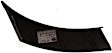 Front, Passenger Side Bumper Trim, Black
