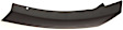 Front, Passenger Side Bumper Trim, Black