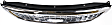 Grille, Chrome Shell with Painted Black Insert, 6 Cyl., 3.8L Engine
