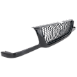 Grille Assembly, Painted Black Shell with Painted Dark Gray Insert