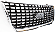 Grille Assembly, Chrome Shell with Painted Gray Insert
