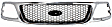 Grille Assembly, Chrome Shell with Black Insert